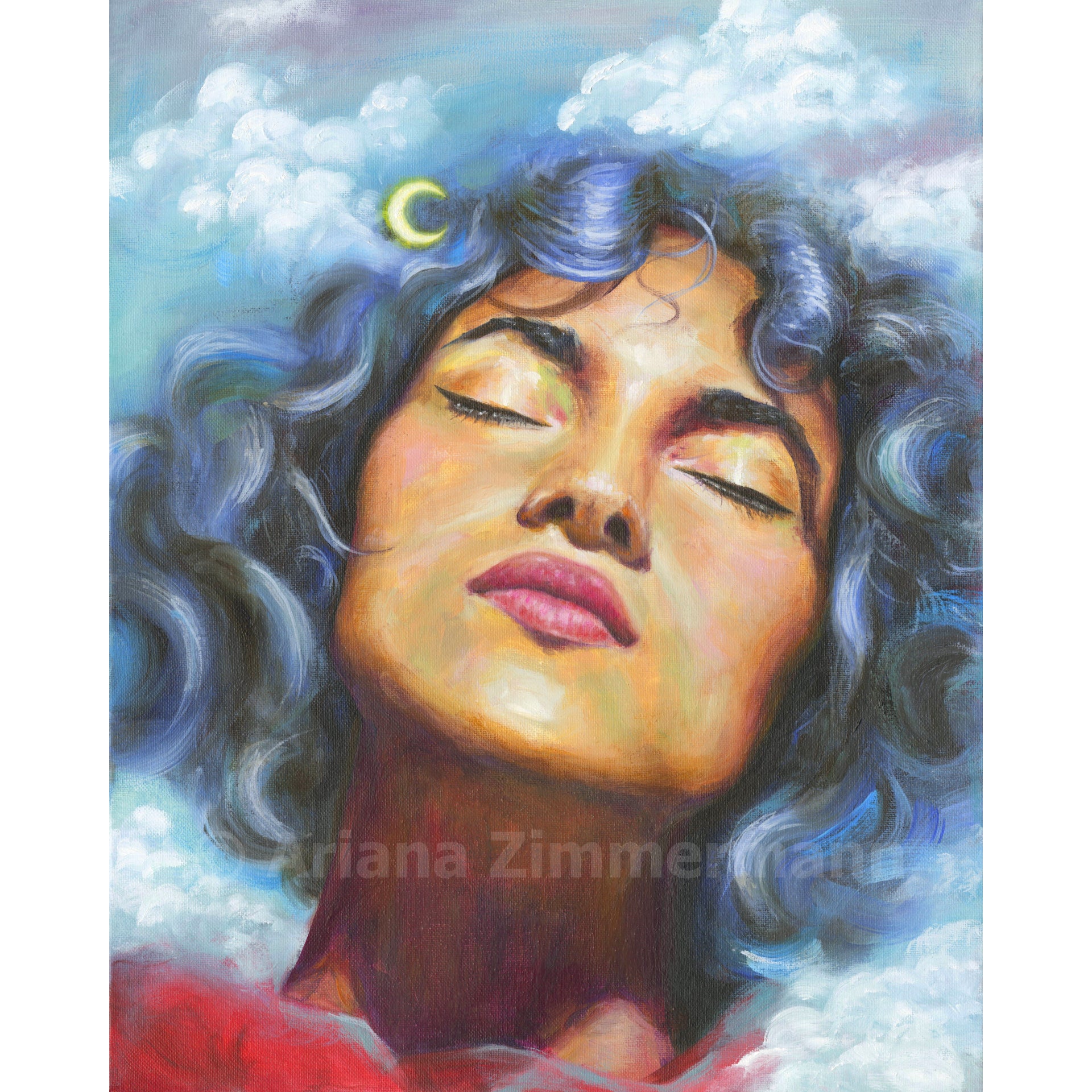 The Dreamer Original Painting Ariana Zimmermann Art